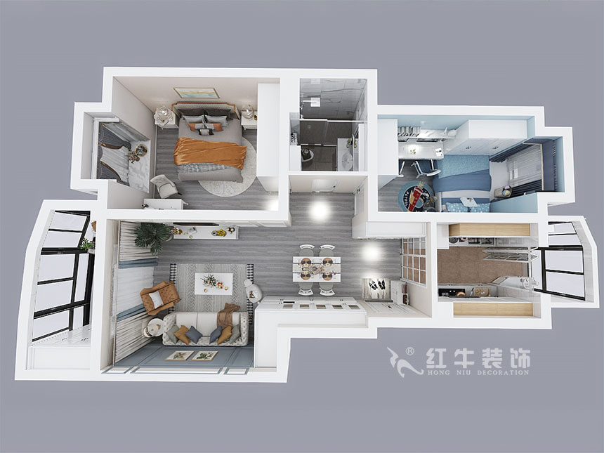 刘萍萍_风光里34-122-402-90㎡-简欧风格_3室2厅1卫（老房装修）_定制家￥124700_全包12